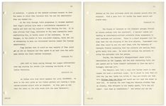 Moe Howard's Script Treatment for ''The Three Stooges Go Around the World in a Daze'', With Working Title ''The Three Stooges Go Around the World on Eighty Cents'' -- 68pp., Very Good Plus